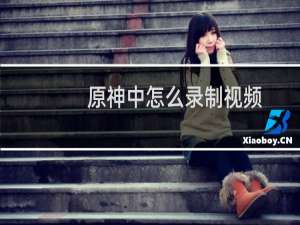 原神中怎么录制视频
