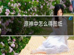 原神中怎么得图纸