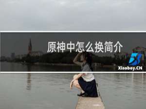 原神中怎么换简介