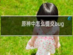 原神中怎么提交bug