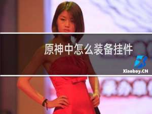 原神中怎么装备挂件