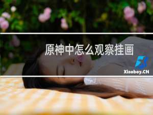 原神中怎么观察挂画