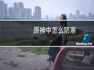 原神中怎么防寒
