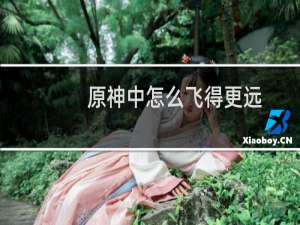 原神中怎么飞得更远