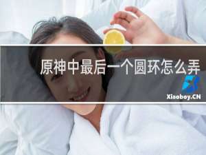原神中最后一个圆环怎么弄