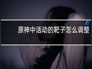 原神中活动的靶子怎么调整