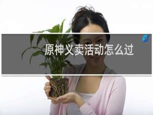 原神义卖活动怎么过