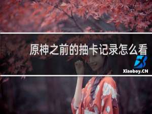 原神之前的抽卡记录怎么看