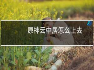 原神云中居怎么上去