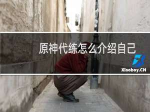原神代练怎么介绍自己