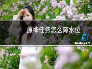原神任务怎么降水位