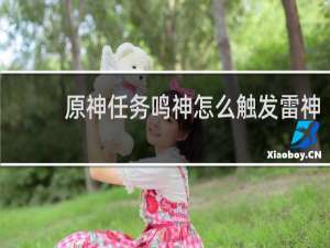 原神任务鸣神怎么触发雷神