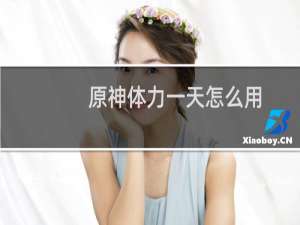 原神体力一天怎么用
