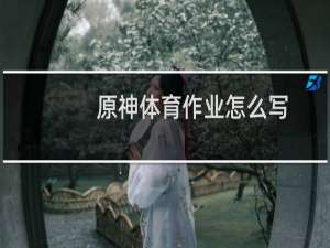 原神体育作业怎么写