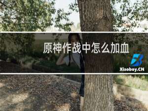 原神作战中怎么加血