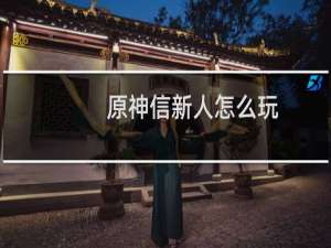 原神信新人怎么玩