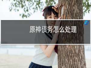 原神债务怎么处理