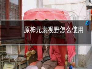 原神元素视野怎么使用