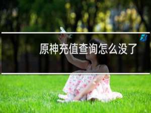 原神充值查询怎么没了