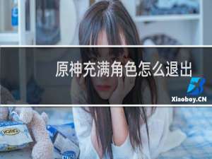 原神充满角色怎么退出