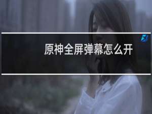 原神全屏弹幕怎么开