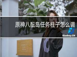 原神八酝岛任务柱子怎么调