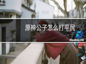 原神公子怎么打平民