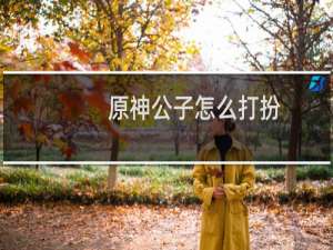 原神公子怎么打扮
