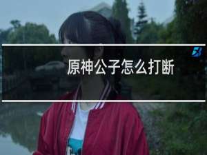 原神公子怎么打断