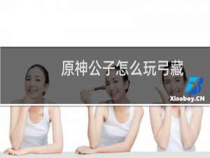 原神公子怎么玩弓藏