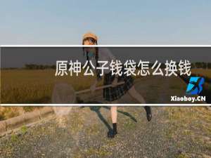 原神公子钱袋怎么换钱