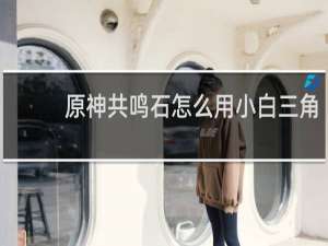原神共鸣石怎么用小白三角