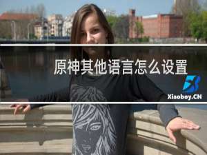 原神其他语言怎么设置