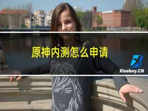 原神内测怎么申请