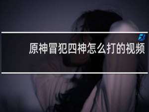原神冒犯四神怎么打的视频