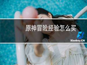 原神冒险经验怎么买
