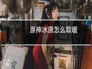 原神冰原怎么取暖