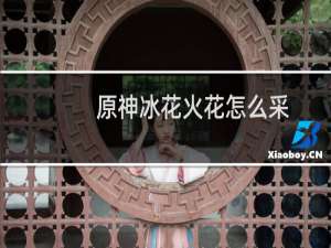原神冰花火花怎么采
