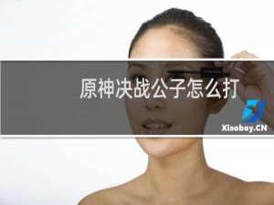 原神决战公子怎么打