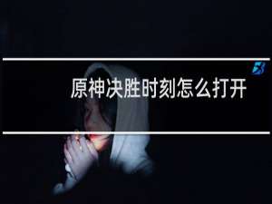 原神决胜时刻怎么打开
