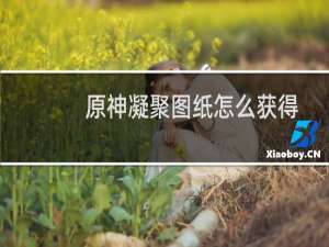 原神凝聚图纸怎么获得