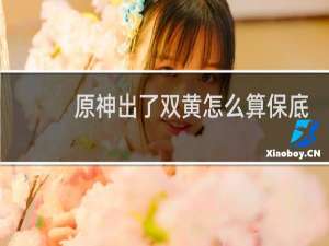 原神出了双黄怎么算保底