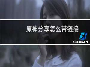 原神分享怎么带链接