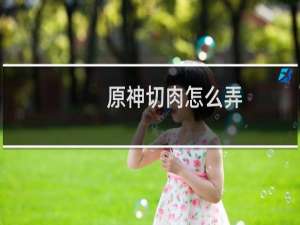 原神切肉怎么弄