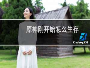 原神刚开始怎么生存