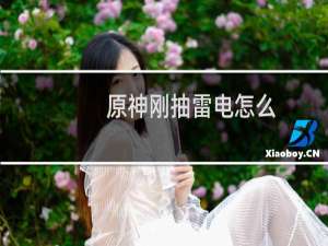 原神刚抽雷电怎么
