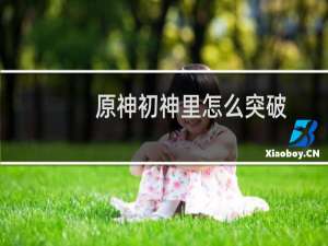 原神初神里怎么突破