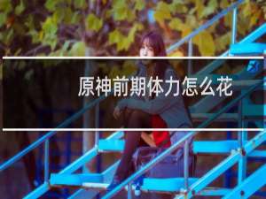 原神前期体力怎么花
