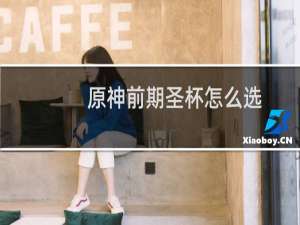 原神前期圣杯怎么选