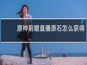 原神前瞻直播原石怎么获得